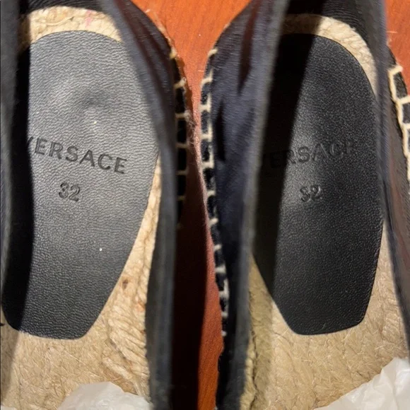 Versace Black and Gold Espadrilles - Picture 2 of 6